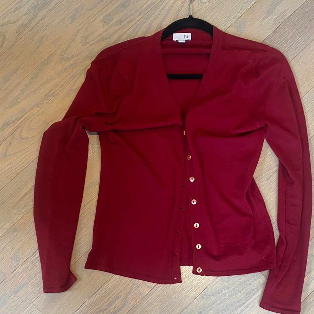 TSE burgundy Knitwear
